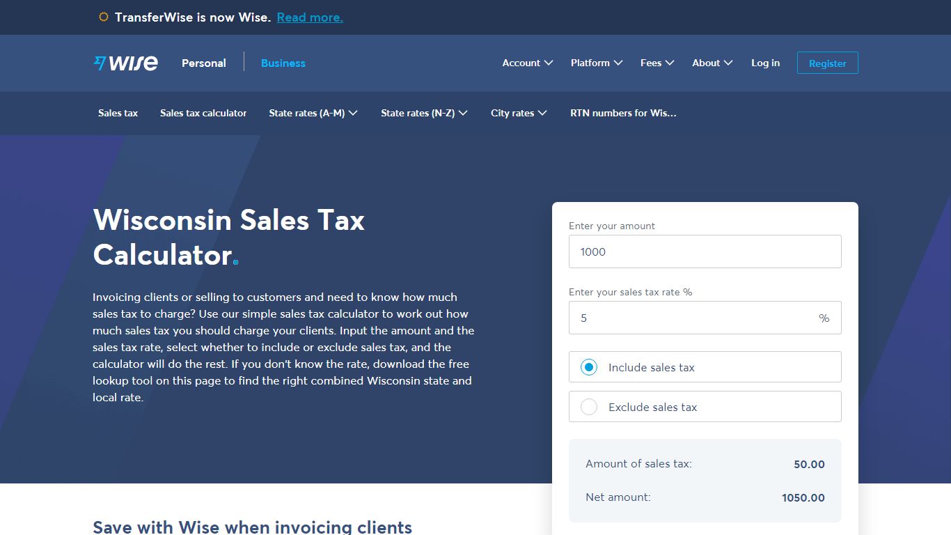 Wisconsin Sales Tax | Calculator and Local Rates | 2021 - Wise